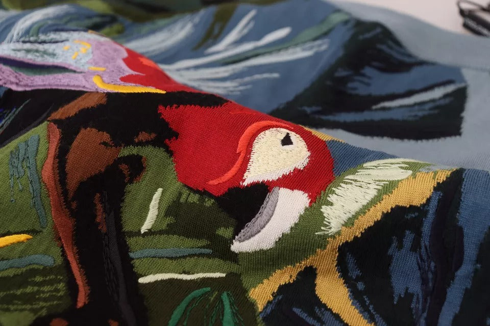 Dolce & Gabbana Wool Silk Pullover in Multicolor