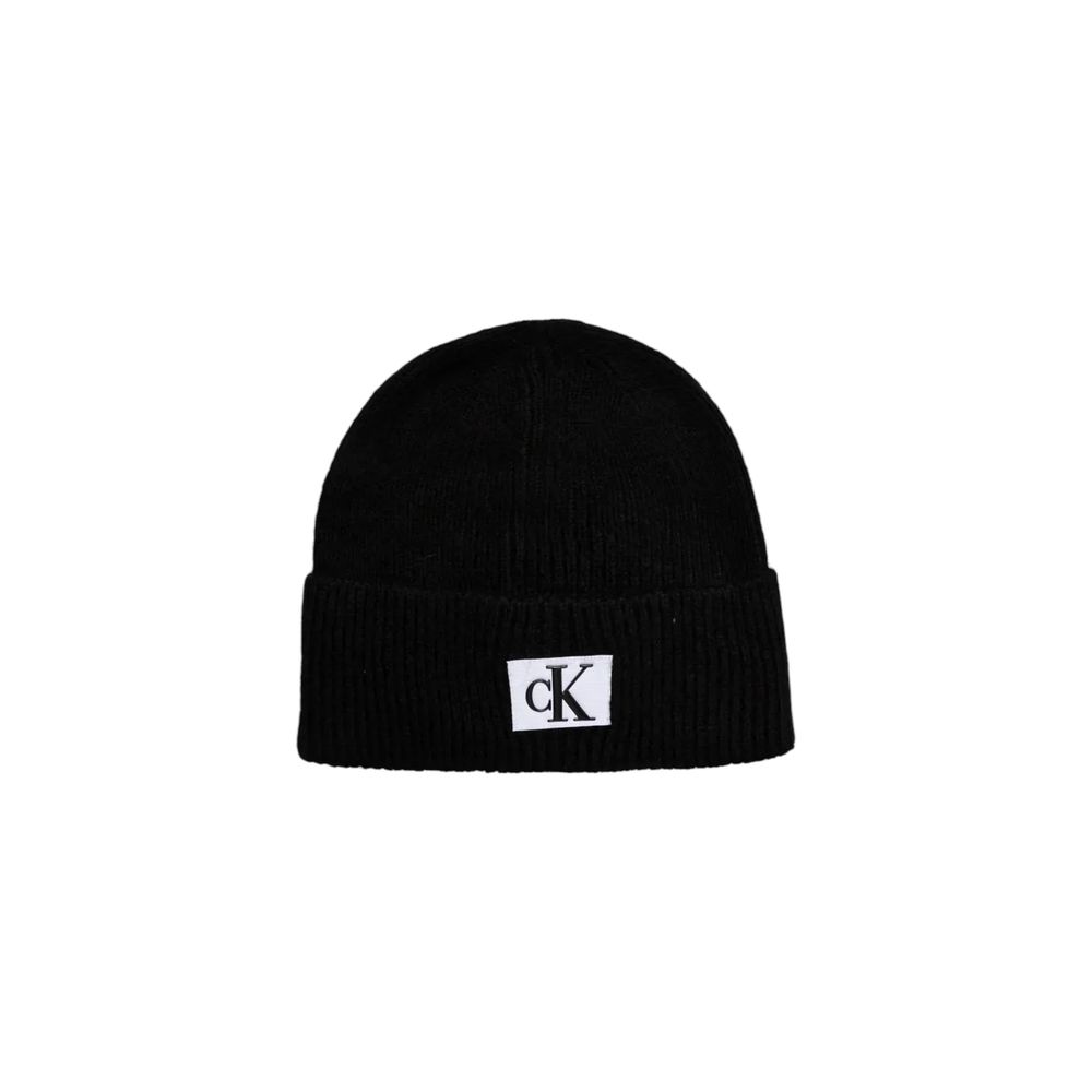 Calvin Klein Black Marabou Cap
