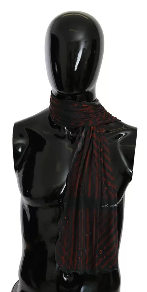 Dolce & Gabbana Viscose Scarf in Black and Red