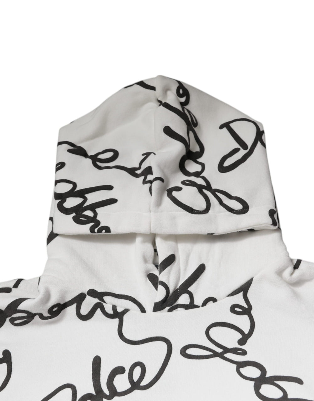 Dolce & Gabbana Cotton Hooded Sweatshirt in White