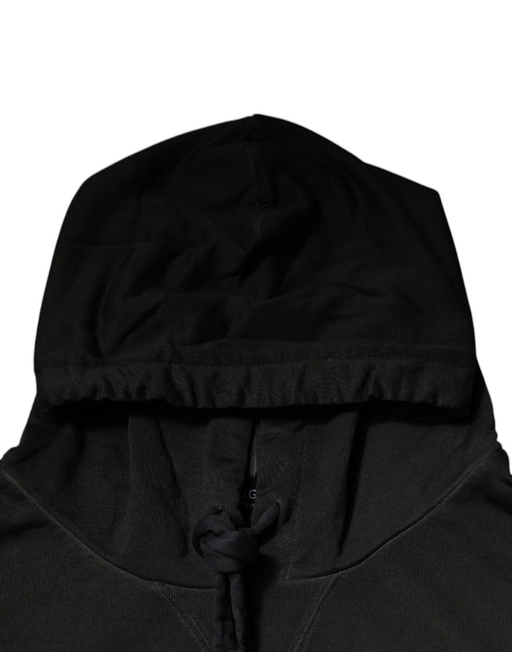 Dolce & Gabbana 100% Cotton Hooded Pullover Sweater in Black