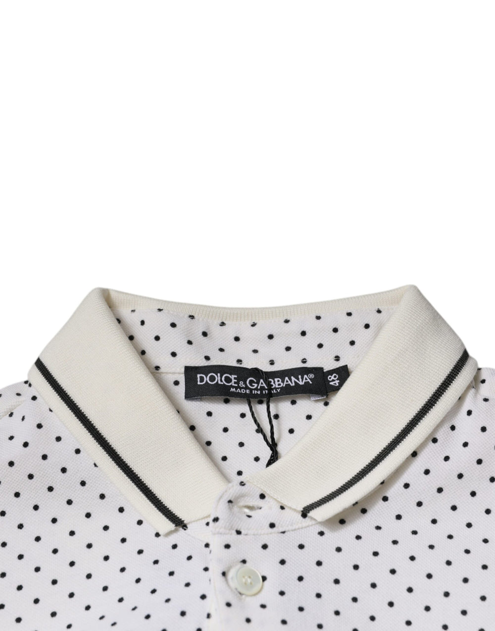 Dolce & Gabbana Cotton Polo Shirt in White