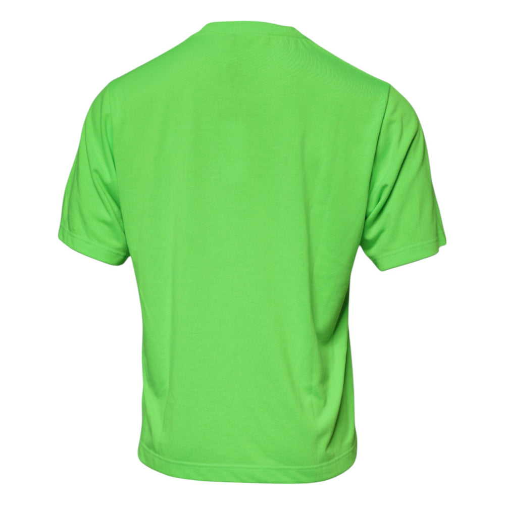 Dolce & Gabbana 100% Polyester T-shirt in Neon Green