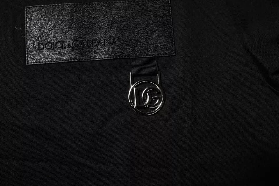 Dolce & Gabbana Cotton Crew Neck T-shirt in Black