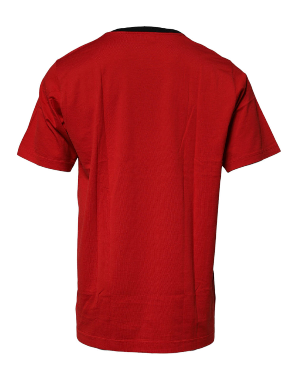 Dolce & Gabbana 100% Cotton Crew Neck T-shirt in Red