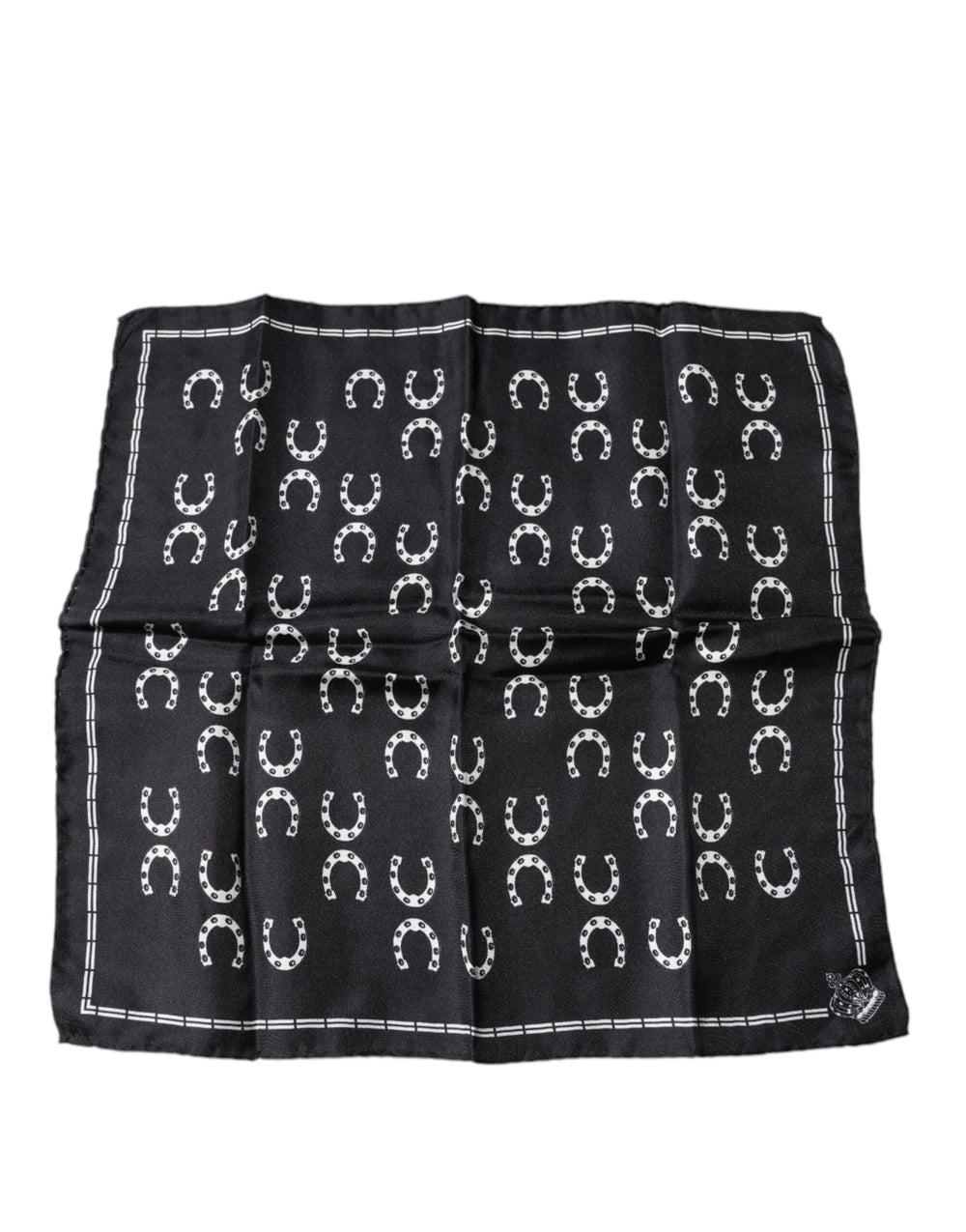 Dolce & Gabbana 100% Silk Square Scarf in Black