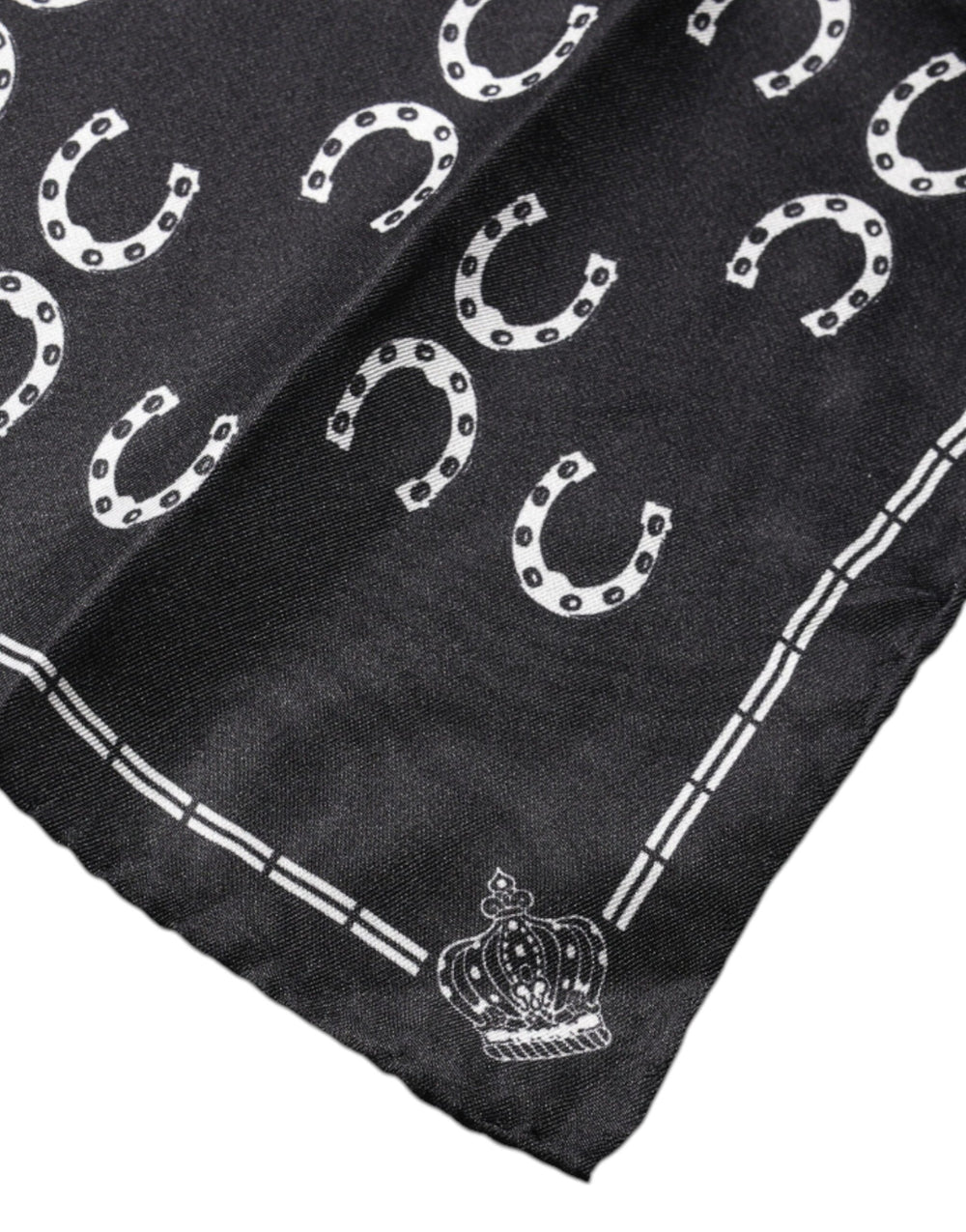 Dolce & Gabbana 100% Silk Square Scarf in Black