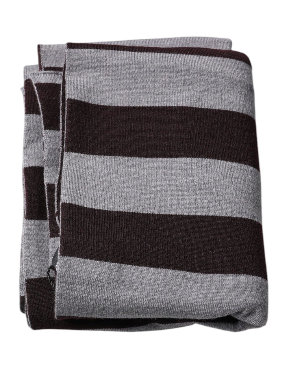 Dolce & Gabbana 100% Virgin Wool Neck Wrap Scarf in Black and Grey