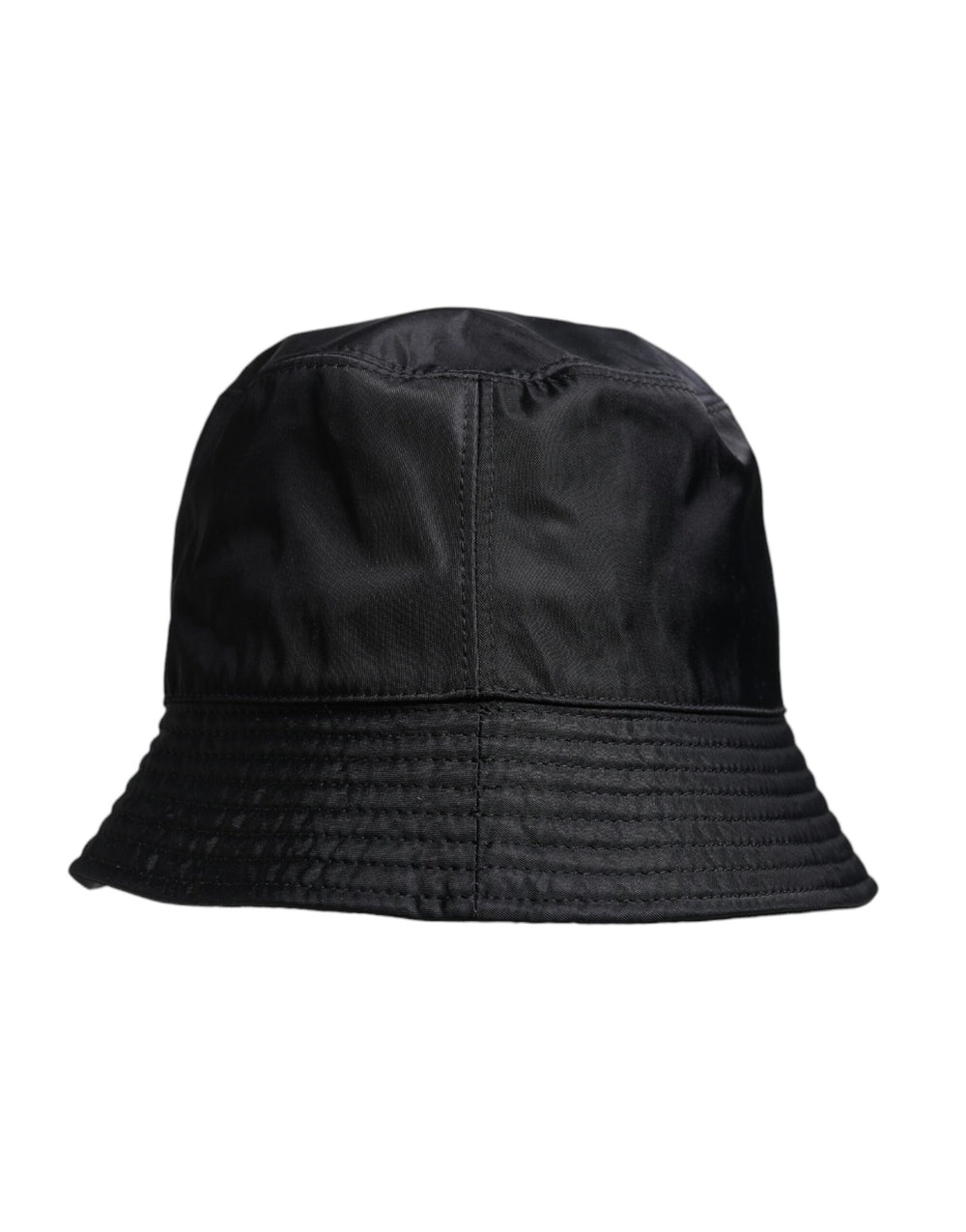 Dolce & Gabbana 100% Cotton Wide Brim Bucket Hat in Black
