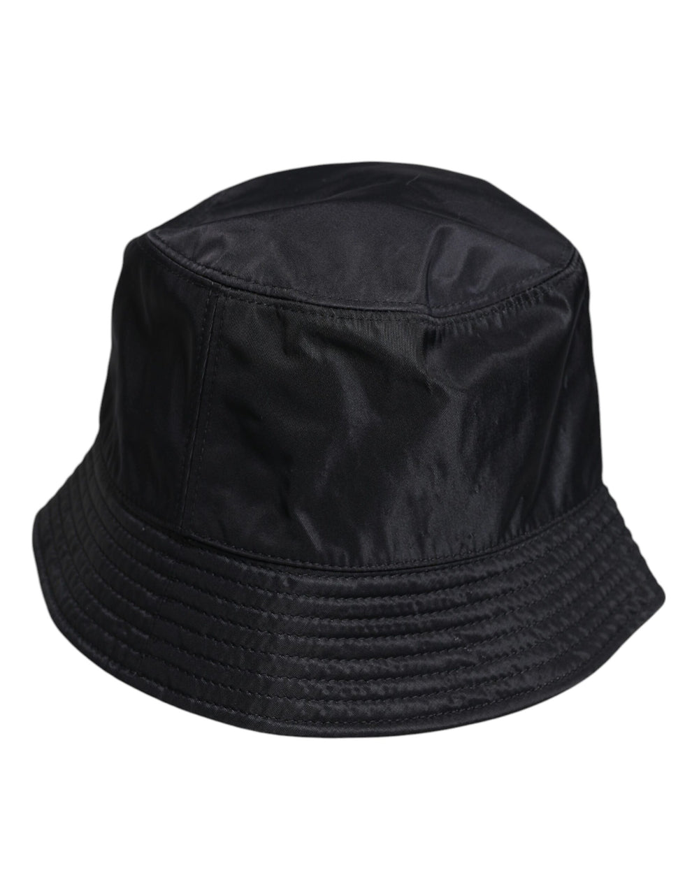 Dolce & Gabbana 100% Cotton Wide Brim Bucket Hat in Black