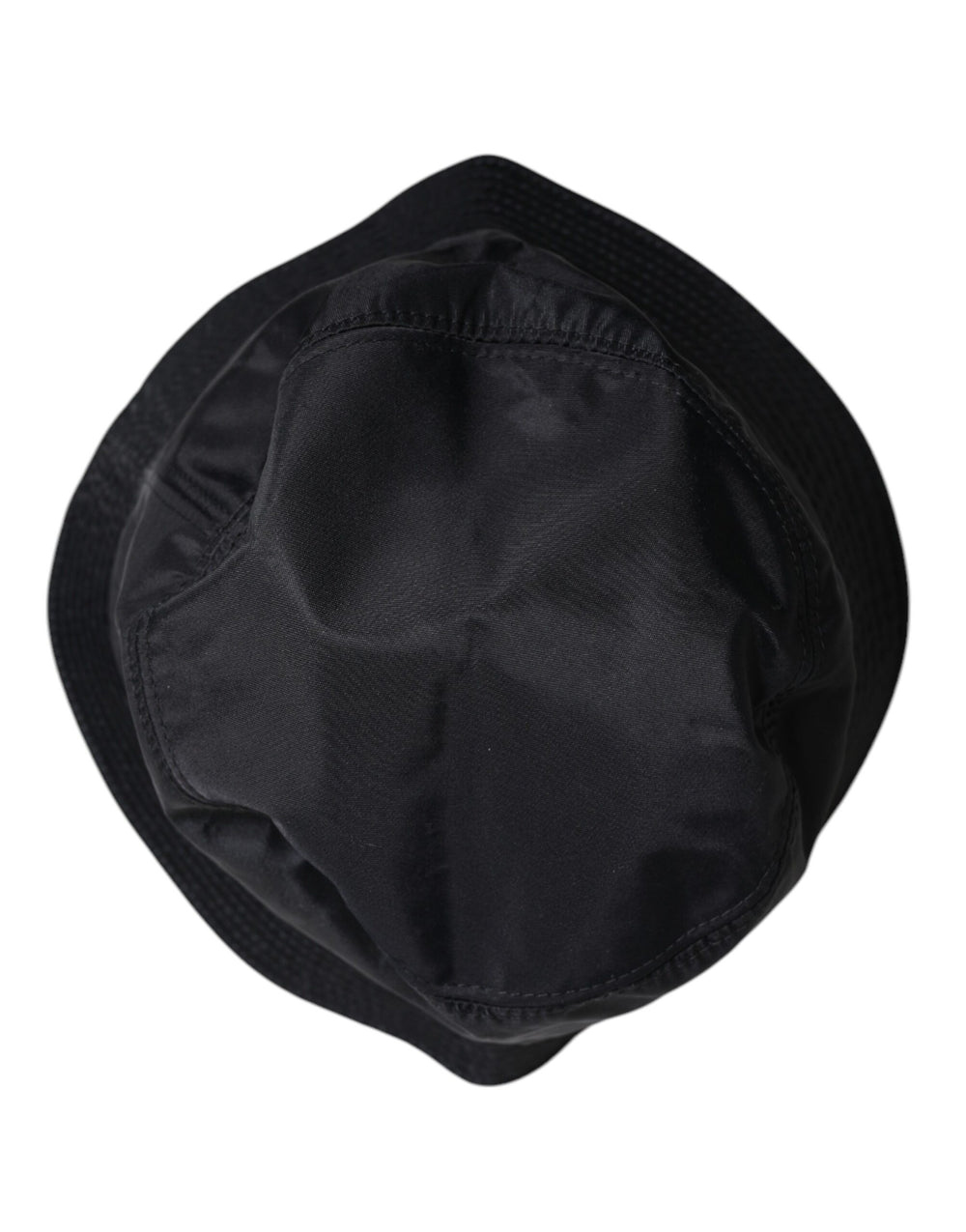 Dolce & Gabbana 100% Cotton Wide Brim Bucket Hat in Black