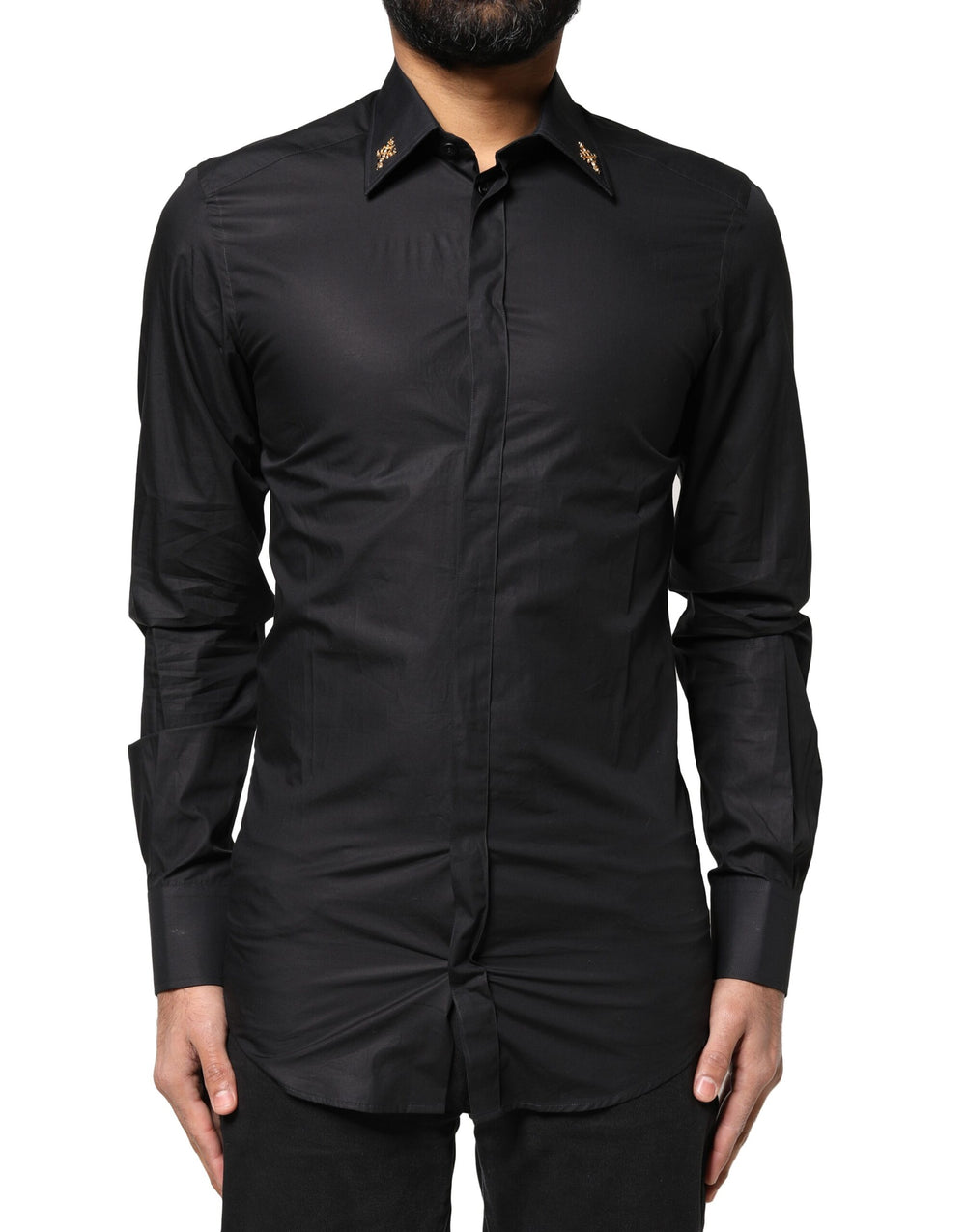 Dolce & Gabbana Cotton Dress Shirt in Black