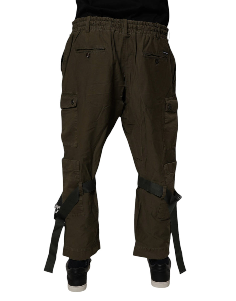 Dolce & Gabbana Cotton Stretch Cargo Pants in Brown