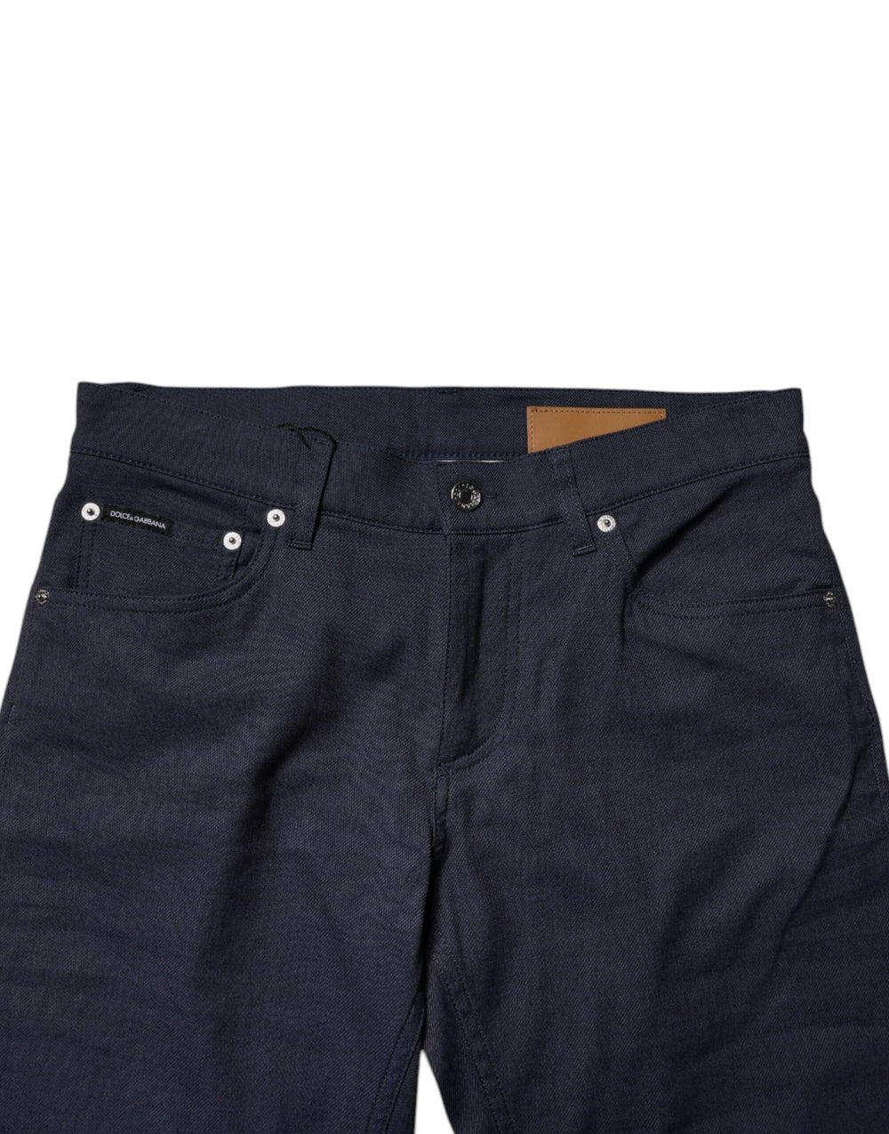Dolce & Gabbana Cotton Stretch Skinny Jeans in Dark Blue