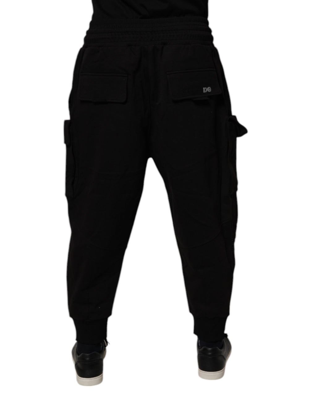 Dolce & Gabbana Cotton Cargo Jogger Trousers in Black