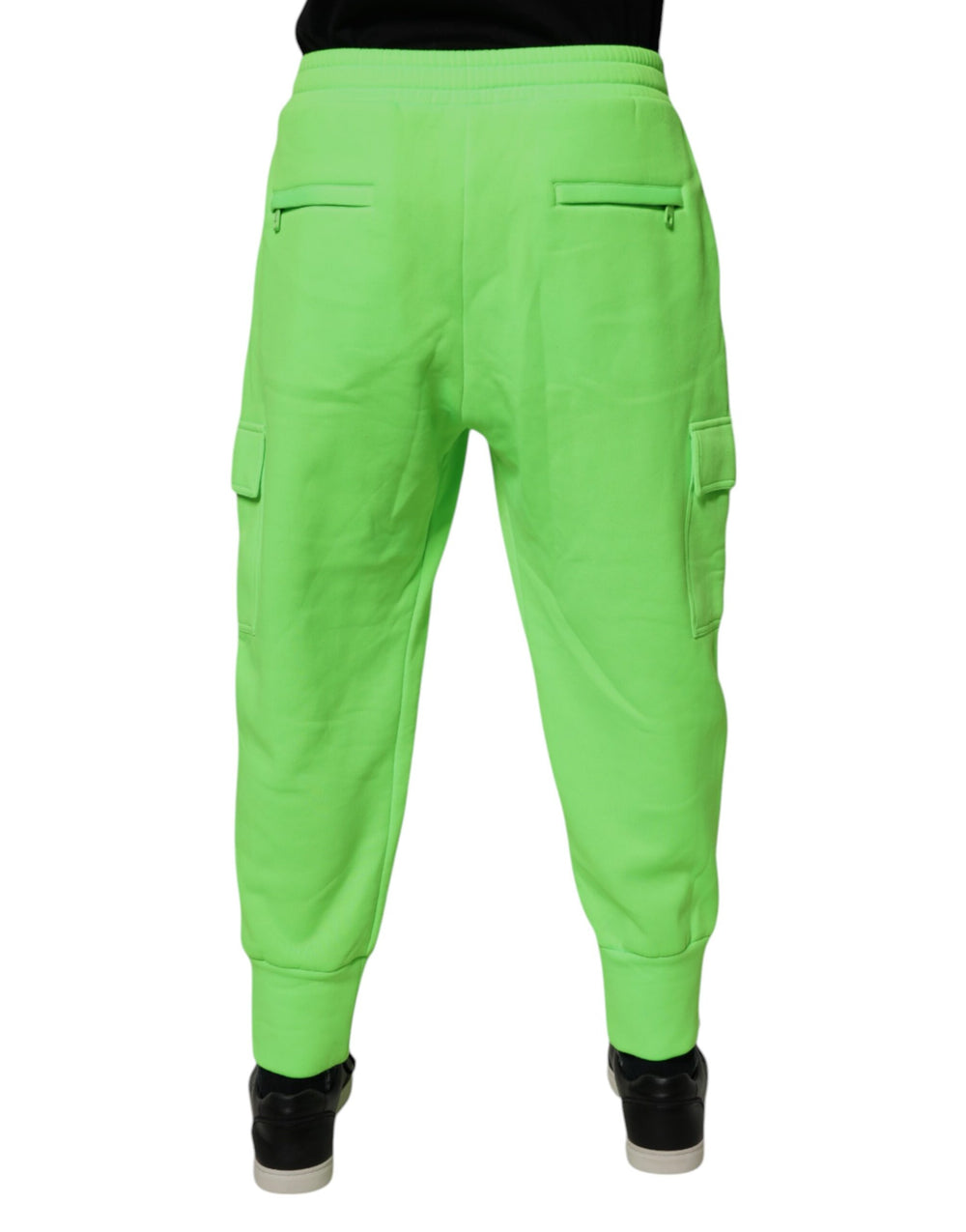 Dolce & Gabbana Cargo Jogger Sweatpants in Neon Green