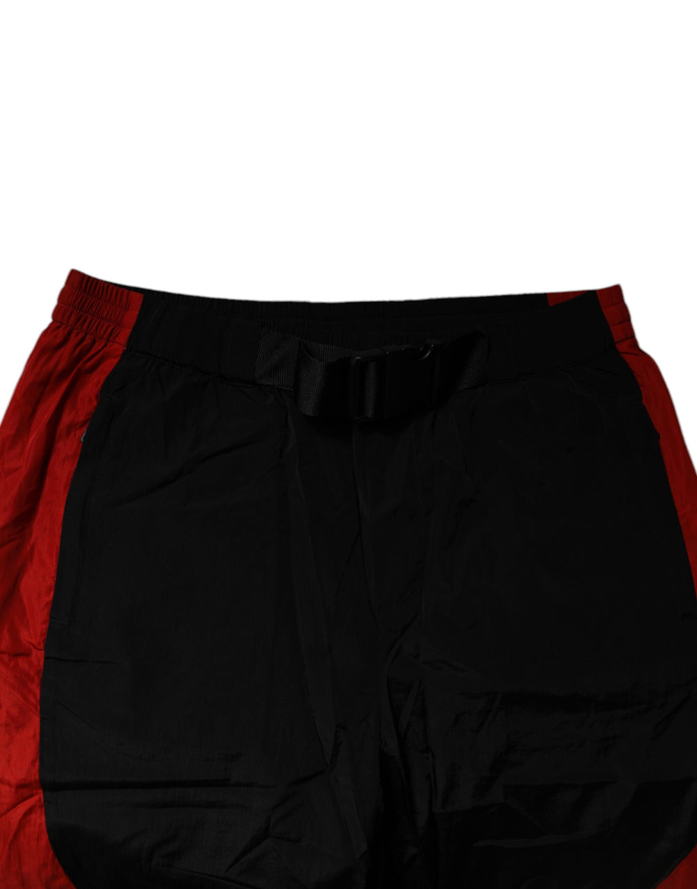 Dolce & Gabbana Leopard Print Jogger Pants in Black and Red