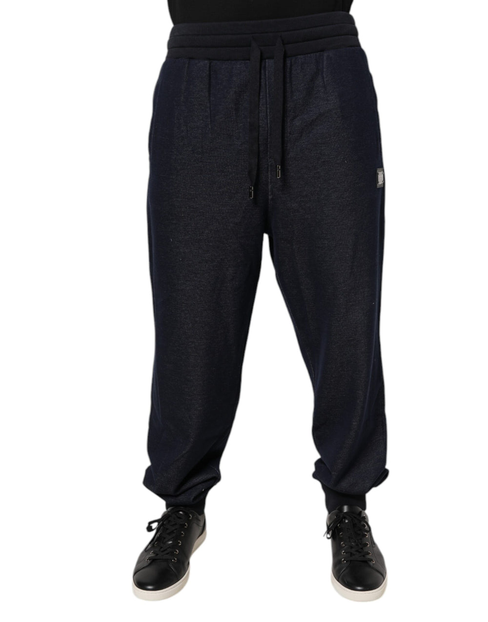 Black Jacquard Jogger Men Sweatpants Pants mens luxury fashion - Mens Edit