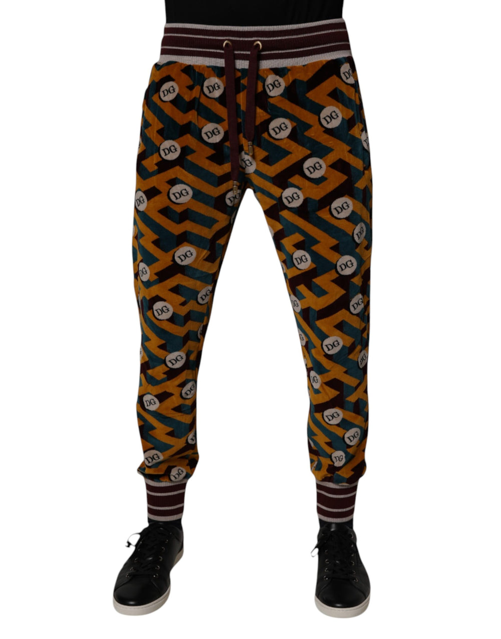 Multicolor Logo Monogram Jogger Sweatpants Pants mens luxury fashion - Mens Edit