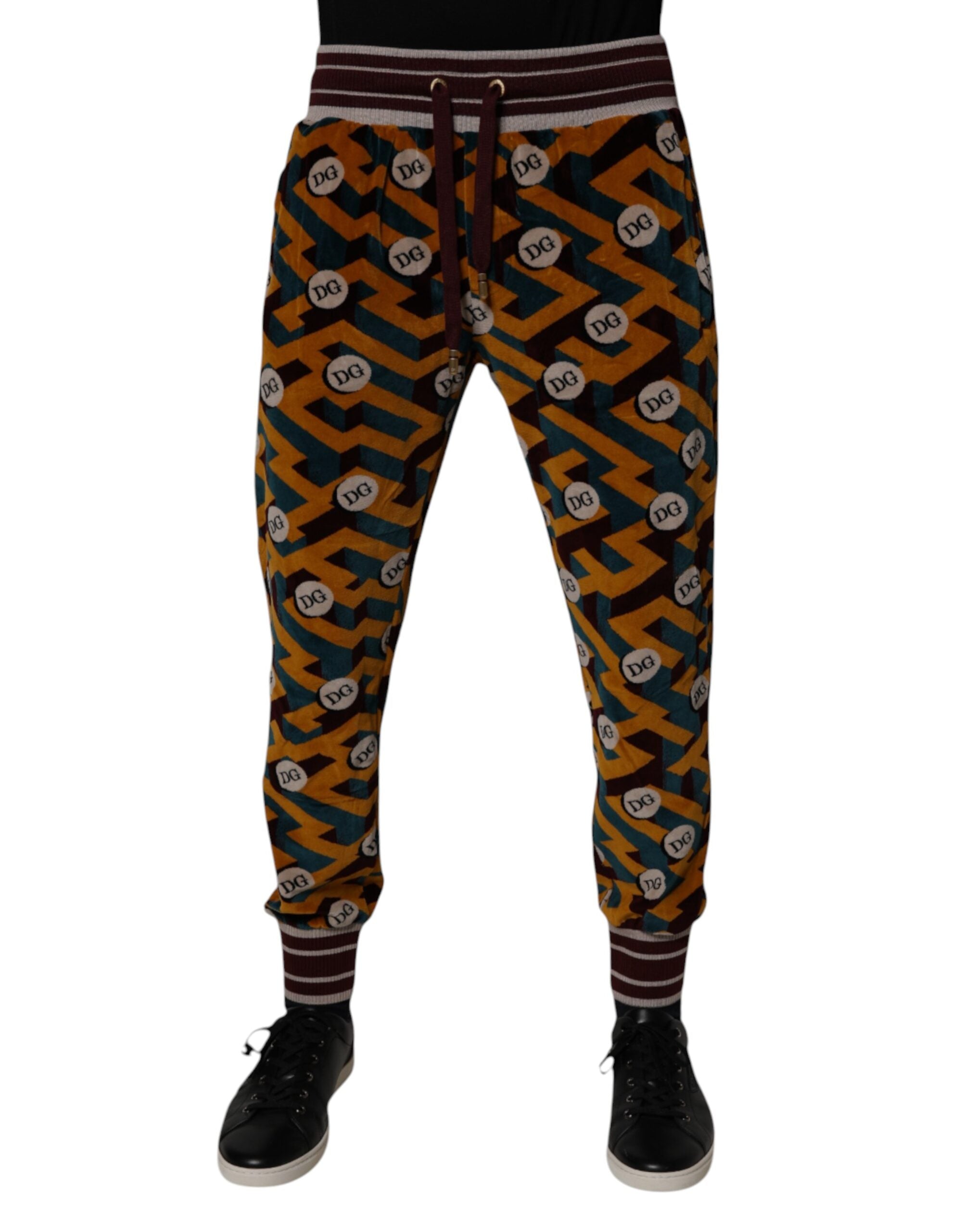 Multicolor Logo Monogram Jogger Sweatpants Pants mens luxury fashion - Mens Edit