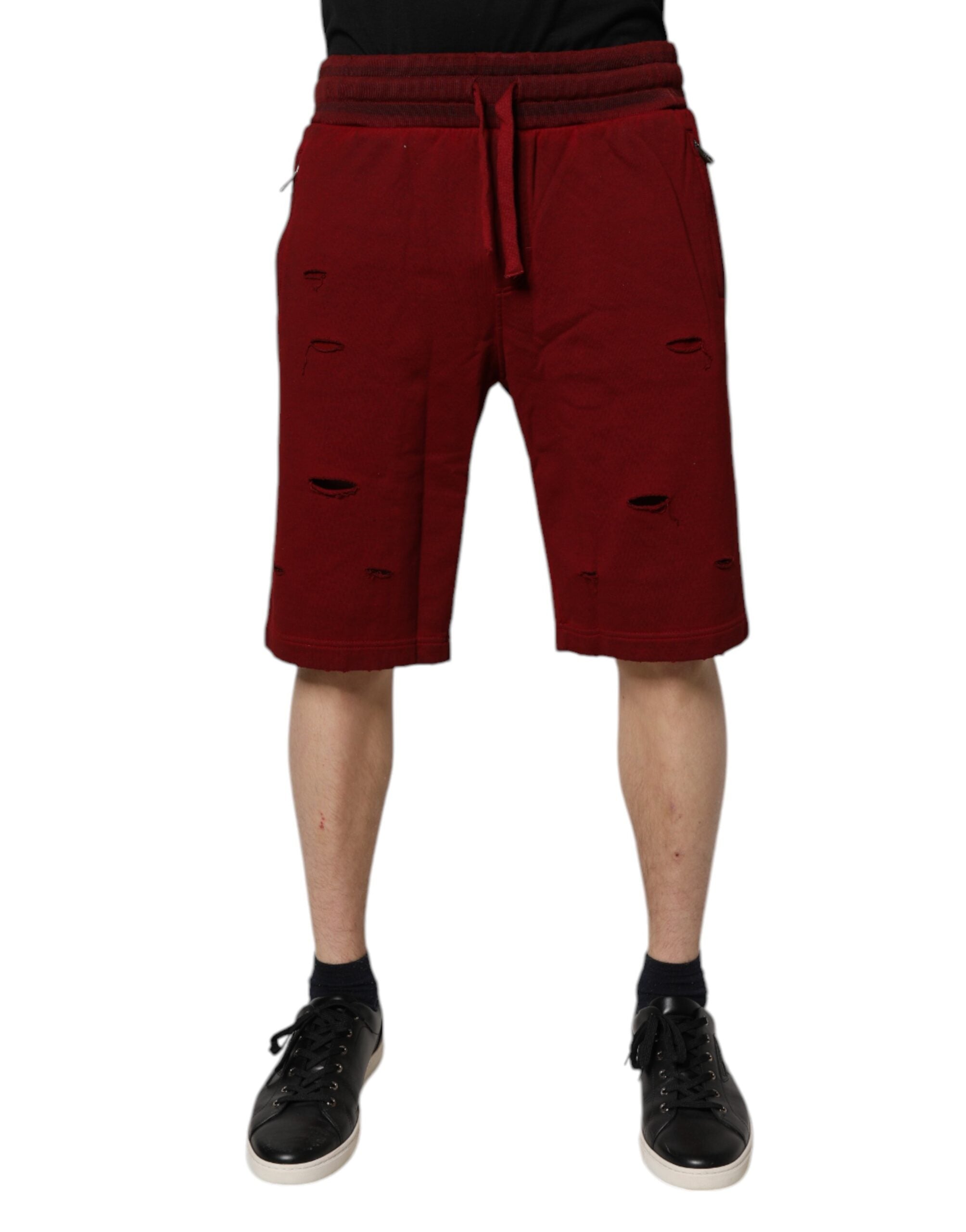 Dolce & Gabbana Βαμβακερό Shorts σε Μπορντώ