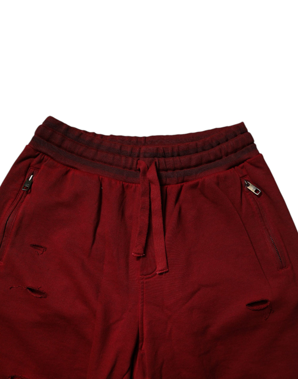 Dolce & Gabbana Cotton Shorts in Maroon