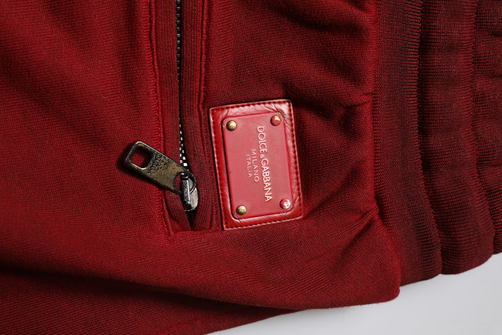 Dolce & Gabbana Cotton Shorts in Maroon