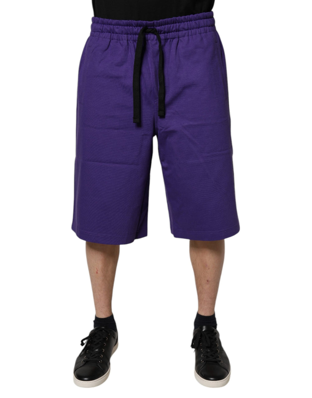 Dolce & Gabbana Cotton Bermuda Shorts in Purple