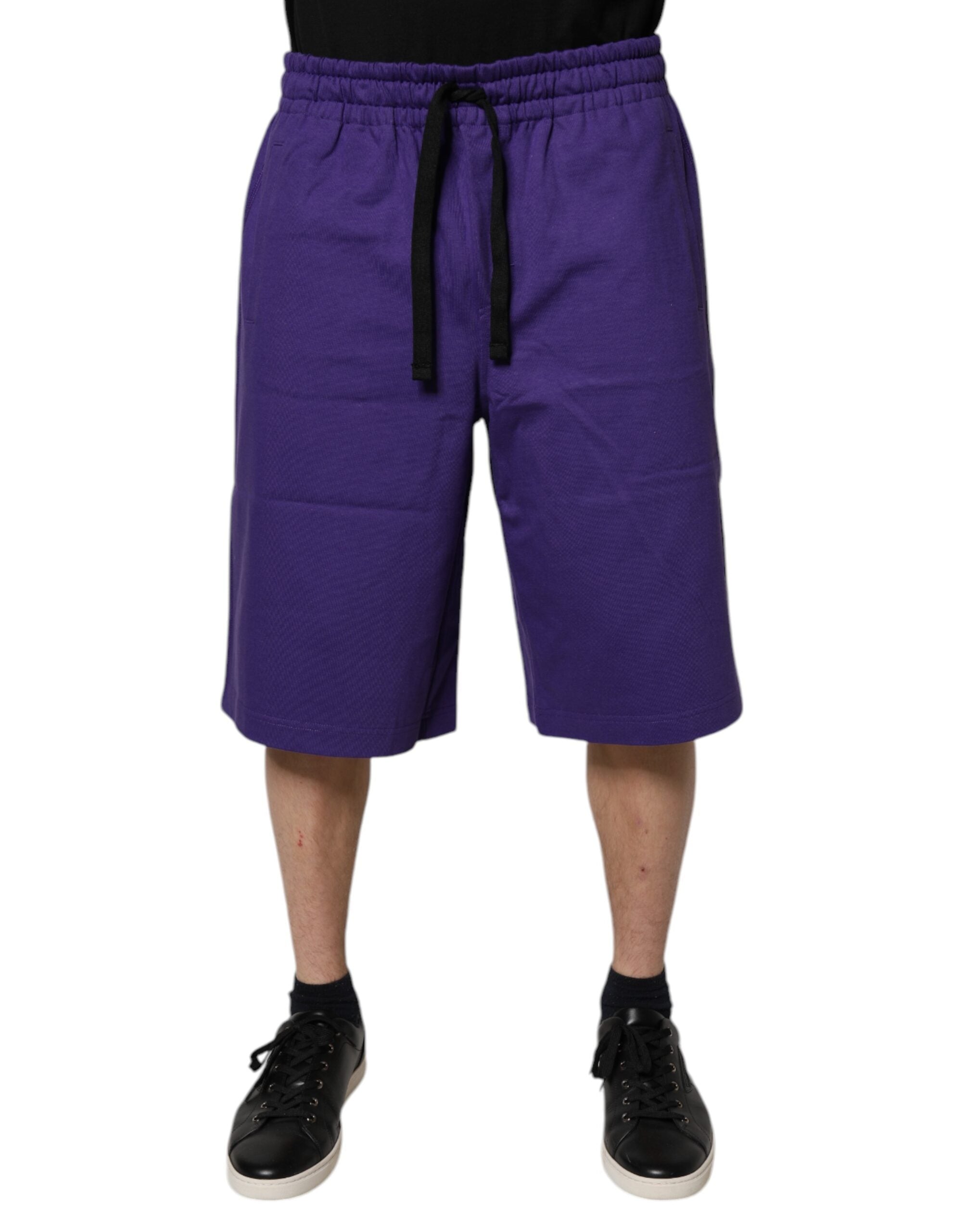 Dolce & Gabbana Βαμβακερό Bermuda Shorts σε Μωβ