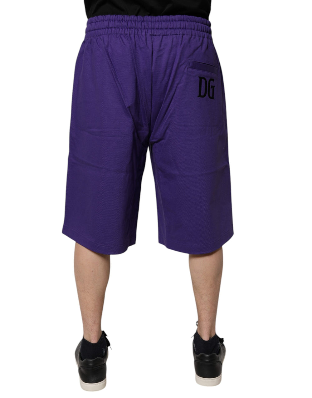 Dolce & Gabbana Cotton Bermuda Shorts in Purple