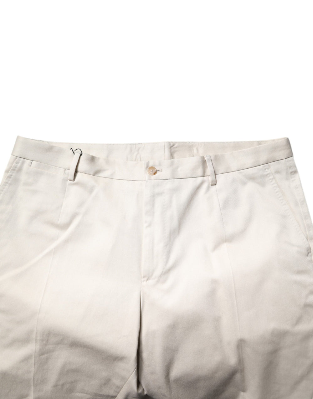 Dolce & Gabbana Cotton Stretch Bermuda Shorts in Beige