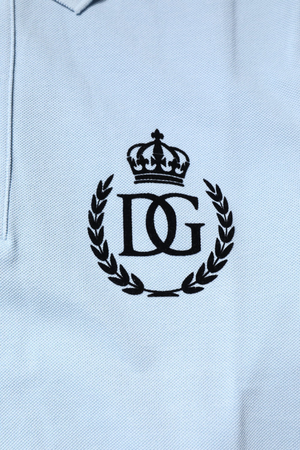 Dolce & Gabbana Cotton Polo Shirt in Sky Blue