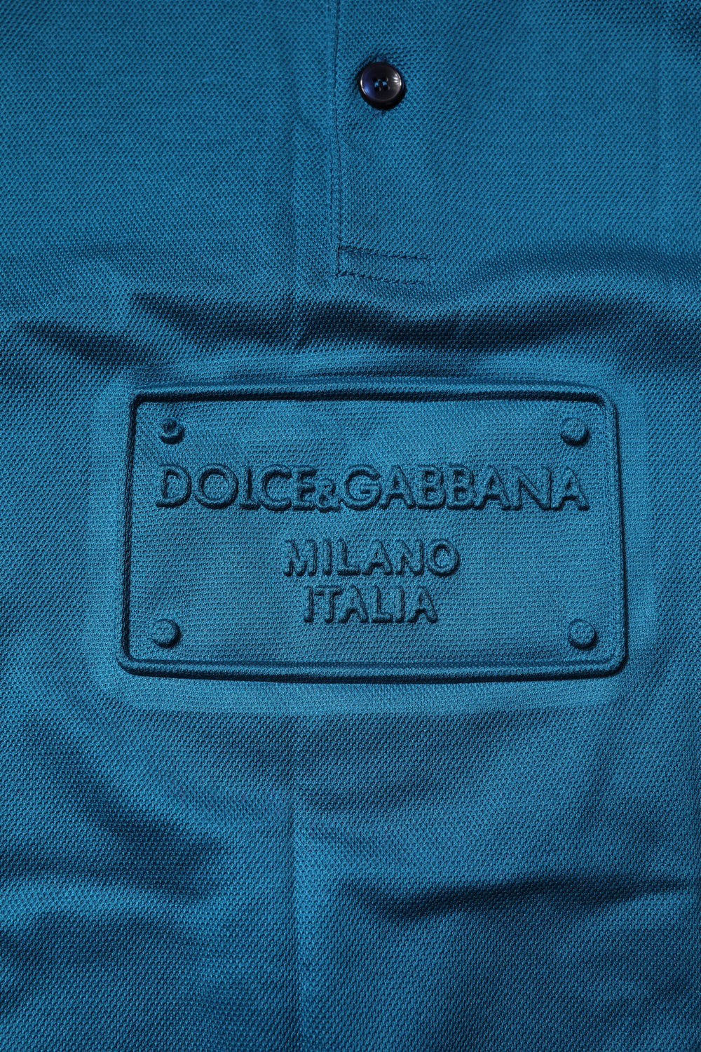 Dolce & Gabbana 100% Cotton Polo Shirt in Blue