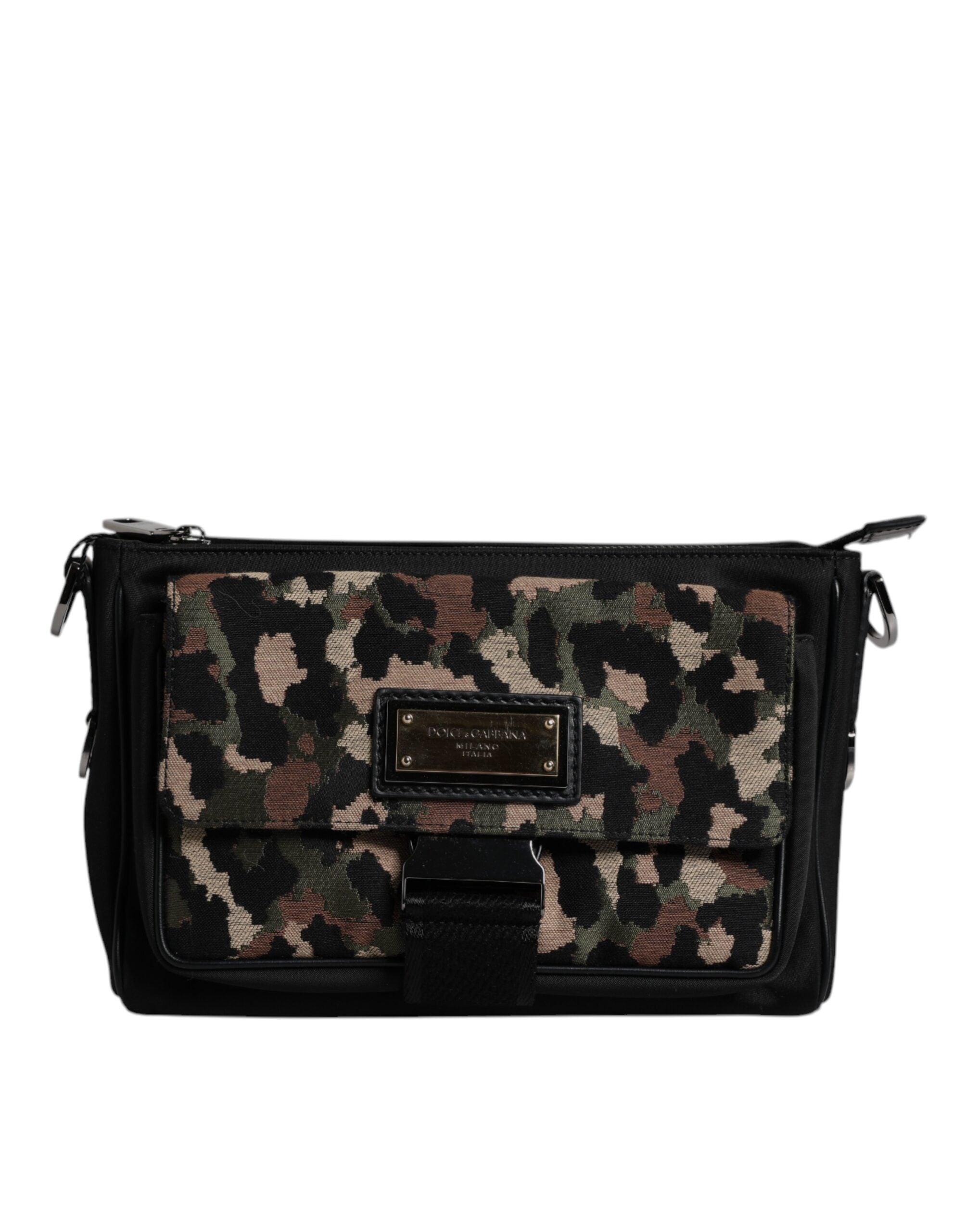 Dolce & Gabbana Crossbody Bag με Leopard Jacquard σε Πολύχρωμο