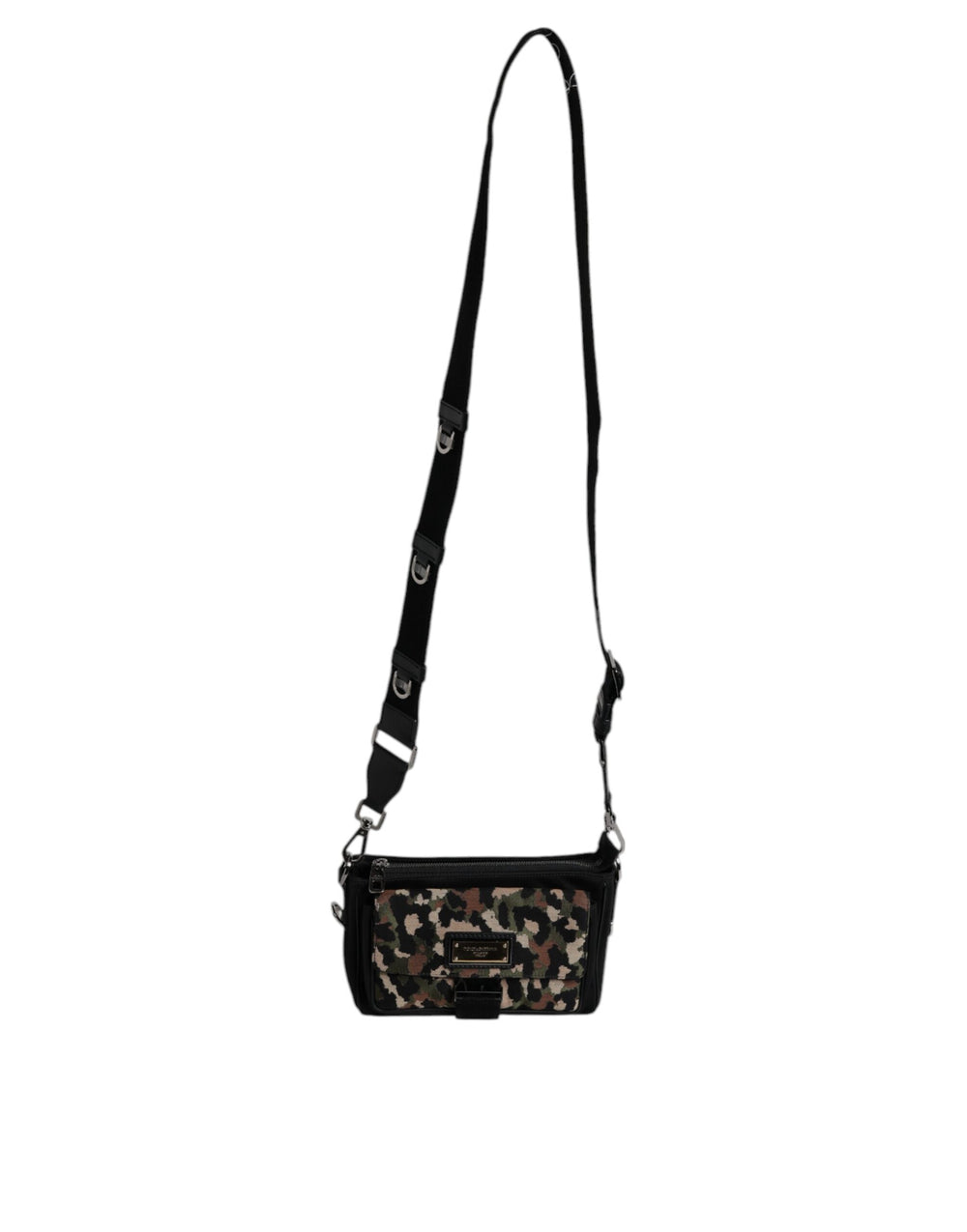 Dolce & Gabbana Leopard Jacquard Crossbody Bag in Multicolor