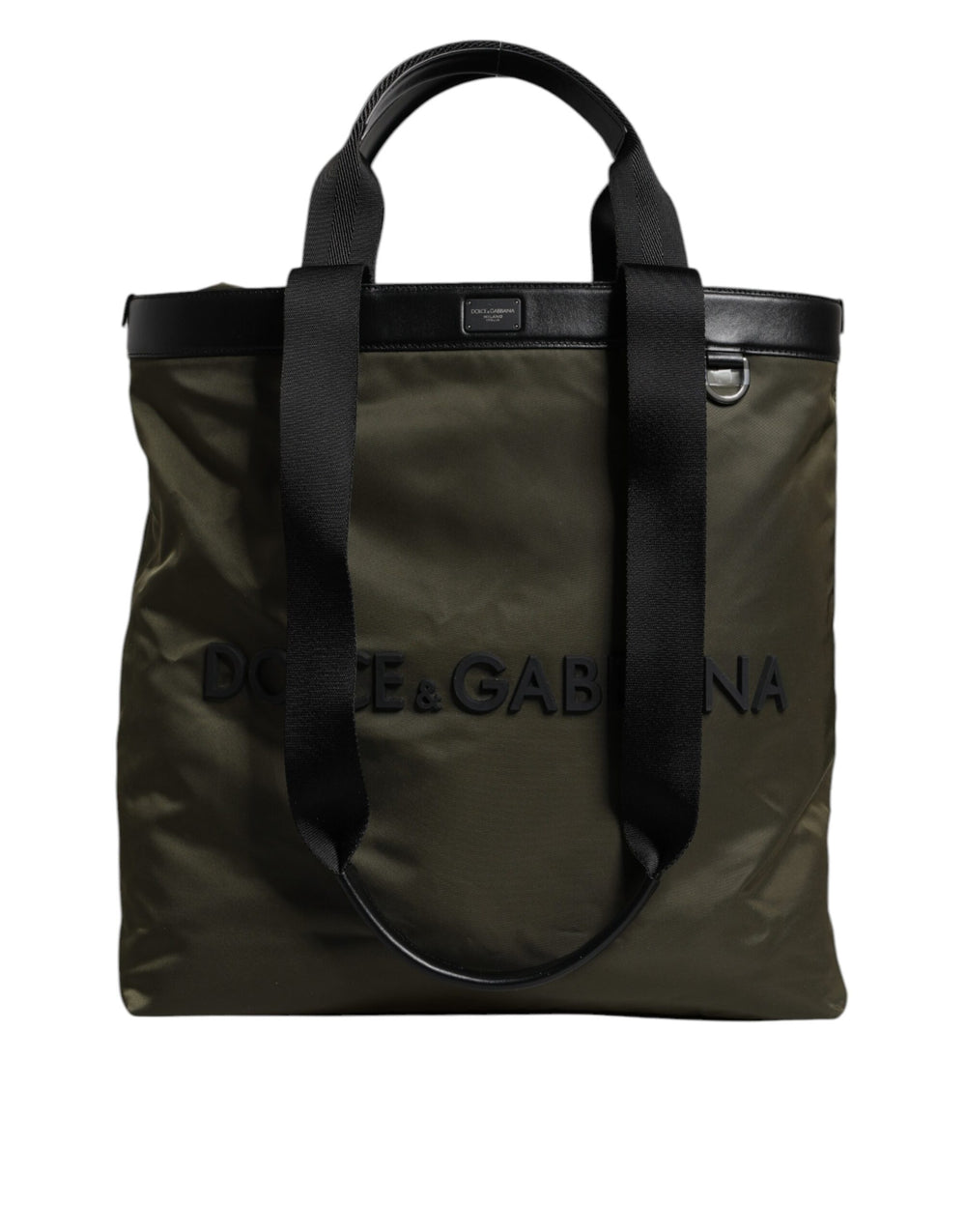 Dolce & Gabbana Nylon Tote Bag in Military Green