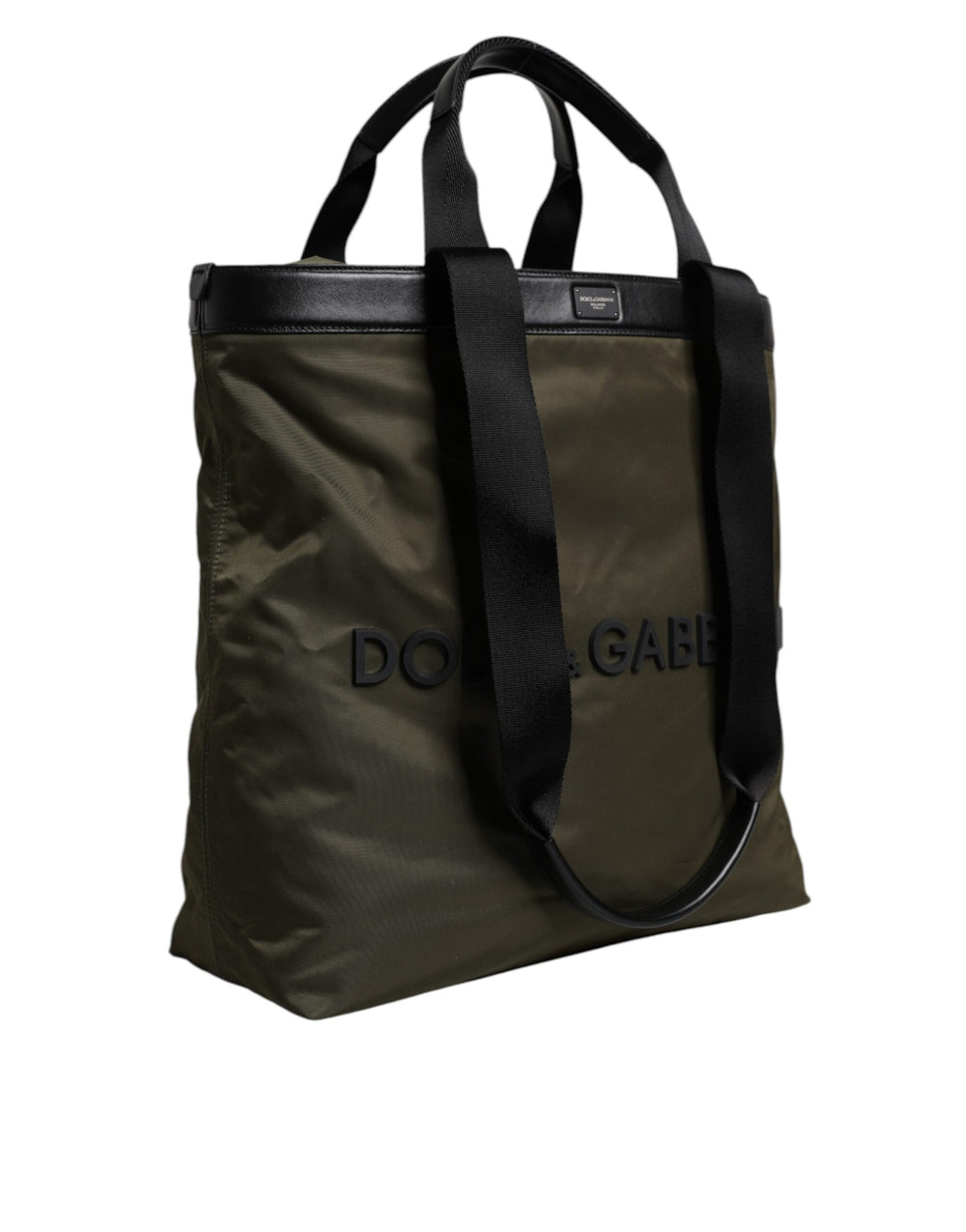 Dolce & Gabbana Nylon Tote Bag in Military Green