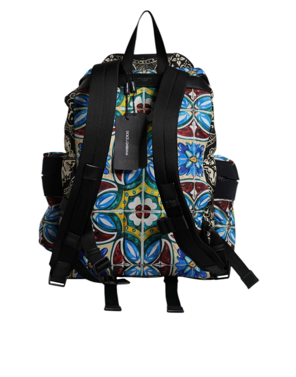 Dolce & Gabbana Maiolica Print Nylon Backpack in Multicolor