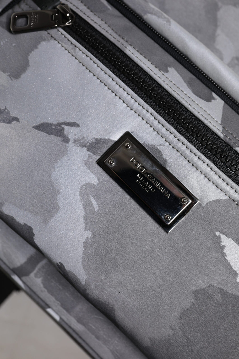 Dolce & Gabbana Cotton Camouflage Backpack in Grey