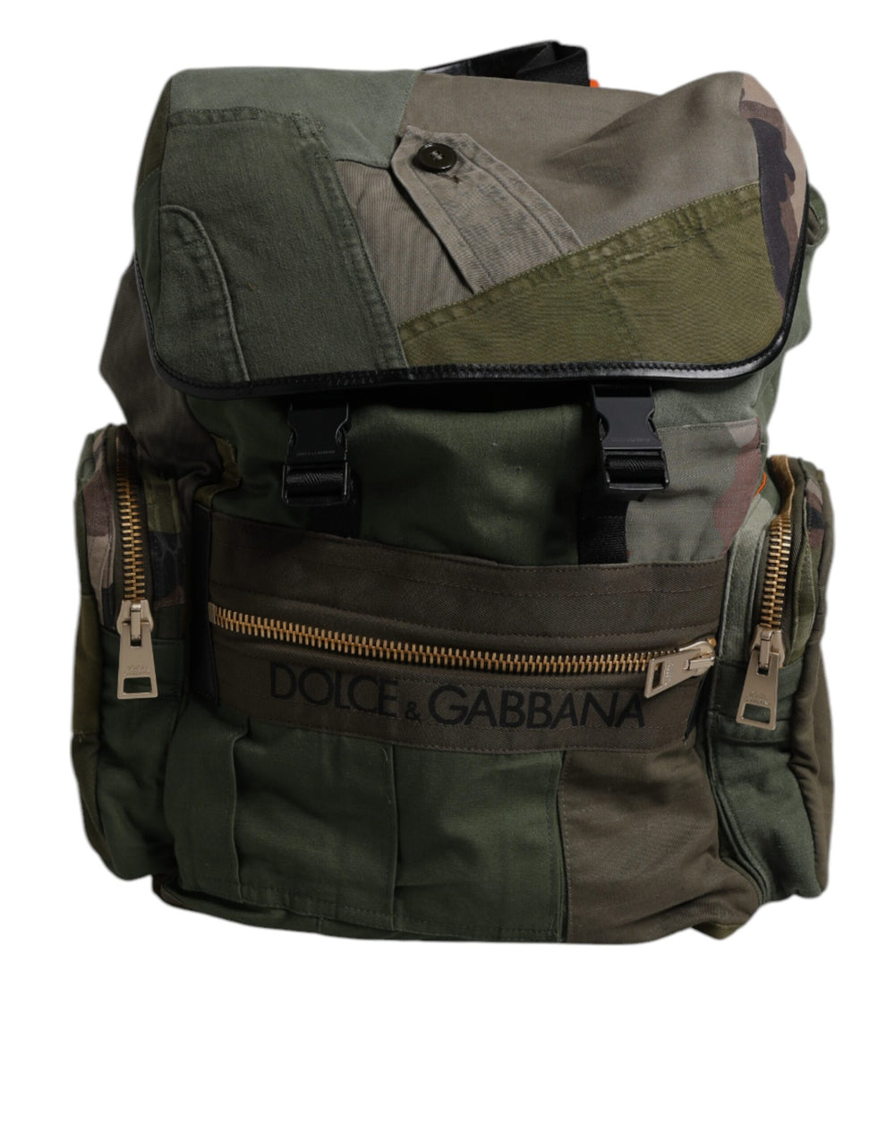 Military Green Patchwork Travel Backpack Bag mens luxury fashion - Mens Edit