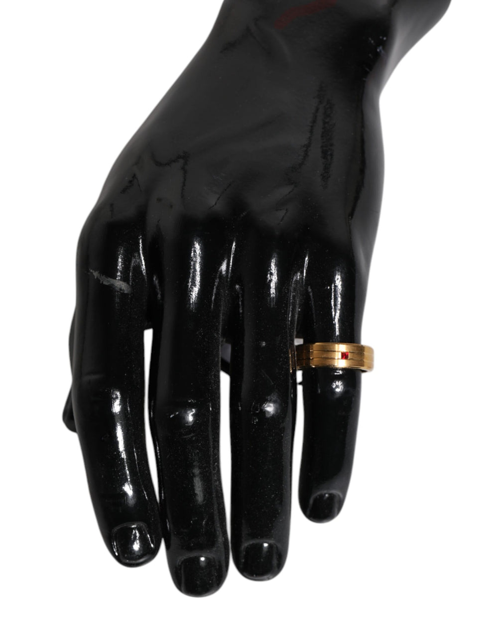 Dolce & Gabbana Brass and Crystal Ring in Gold