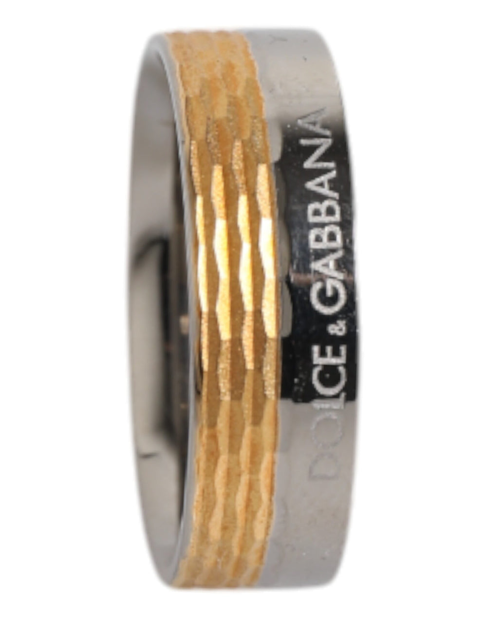 Dolce & Gabbana Brass DG Ring in Gold and Silver