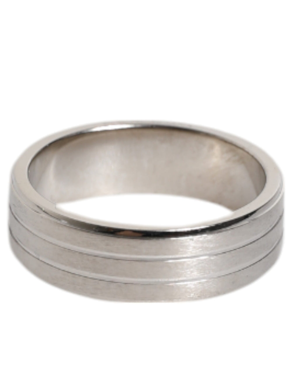 Dolce & Gabbana Silver-Tone Brass Ring with Clear Crystals