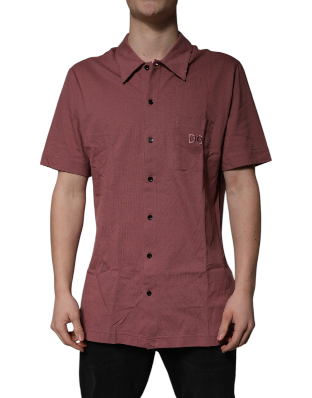 Dolce & Gabbana Cotton Shirt in Dark Pink