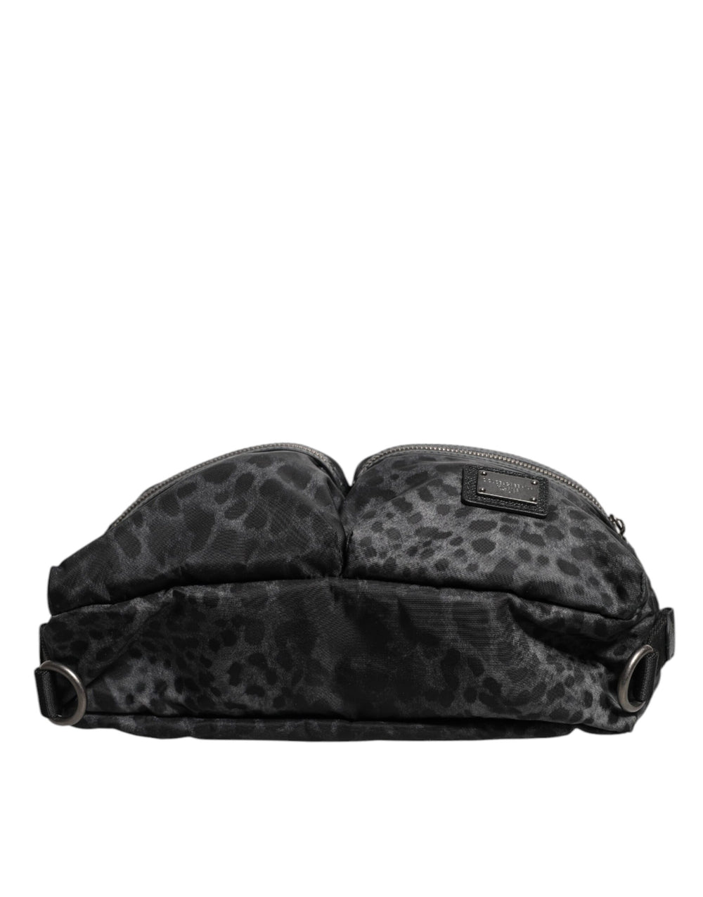 Dolce & Gabbana Leopard Print Belt Bag in Black and Grey