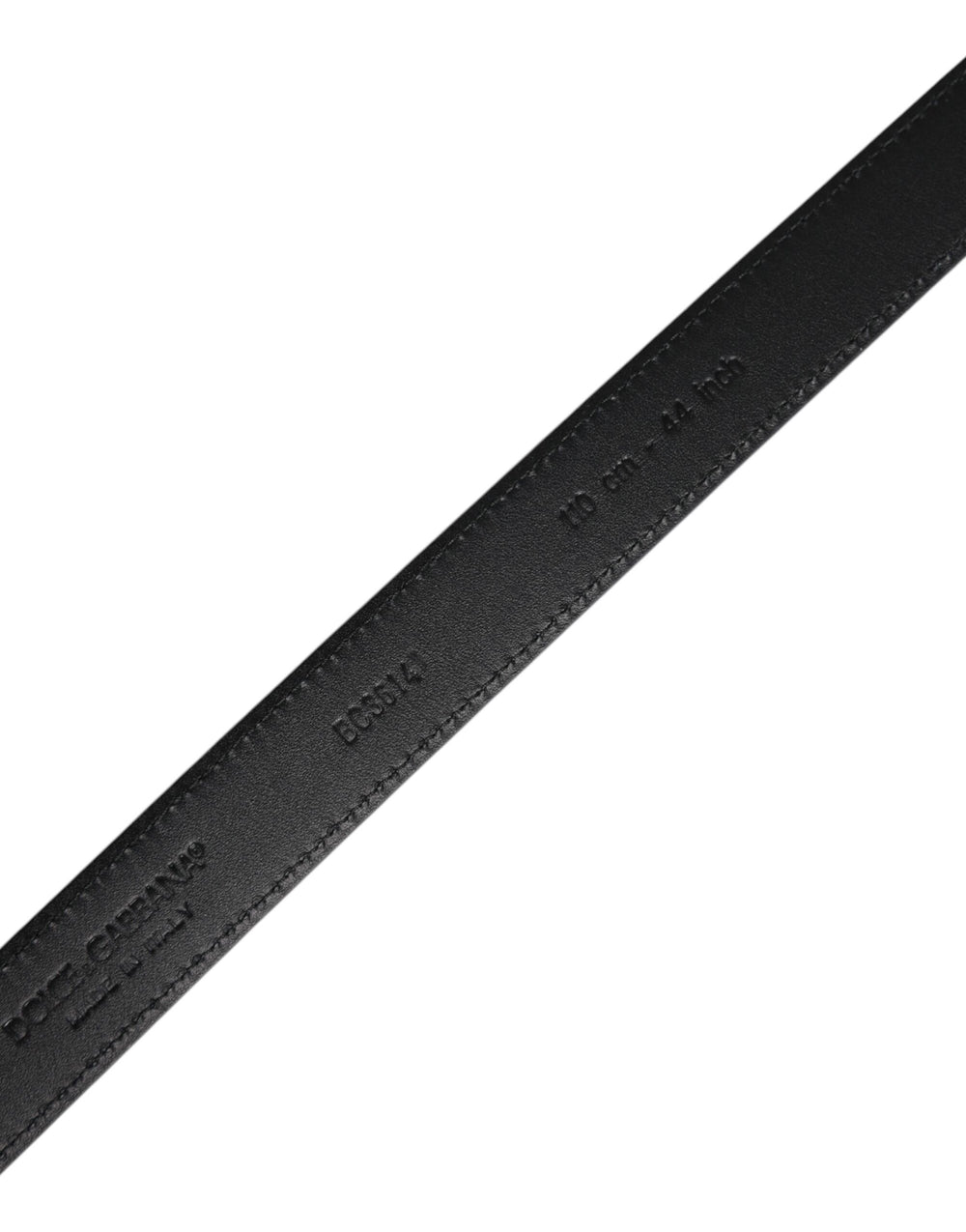 Dolce & Gabbana Goat Leather Belt in Black
