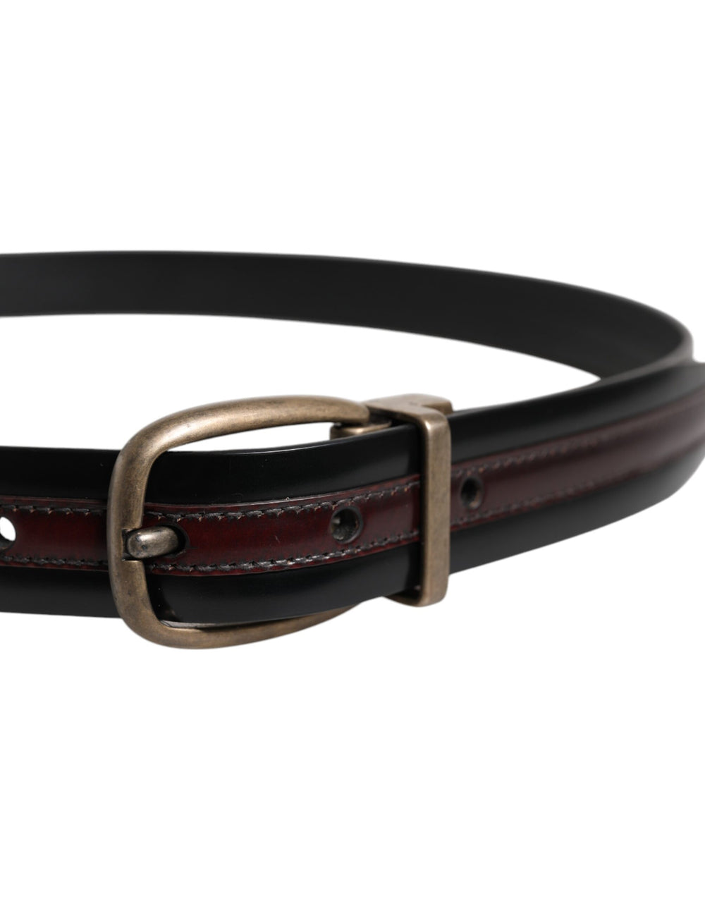 Dolce & Gabbana Calfskin Belt in Black