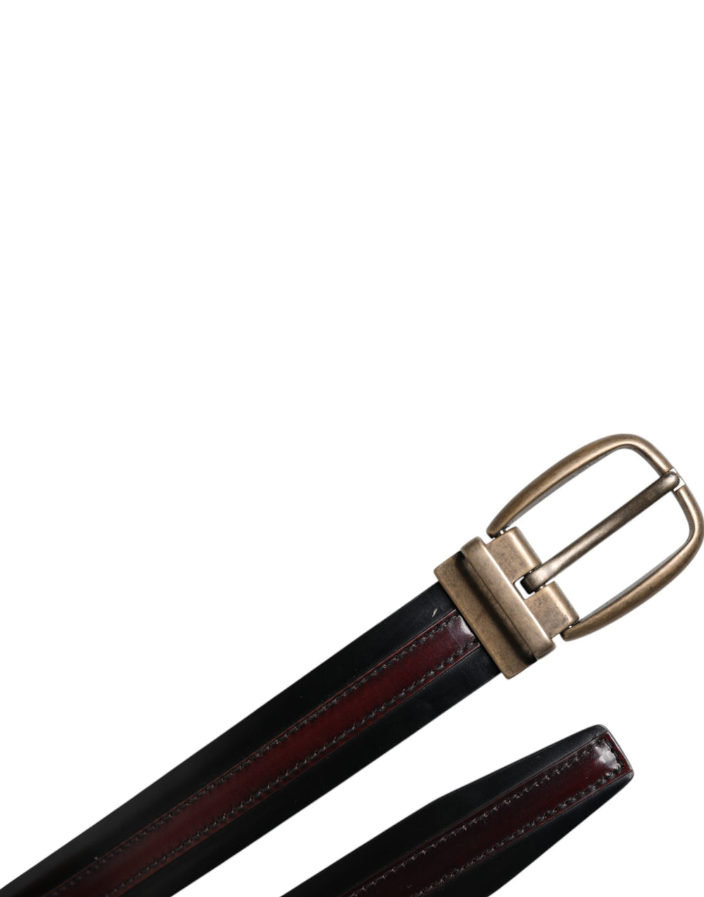 Dolce & Gabbana Calfskin Belt in Black