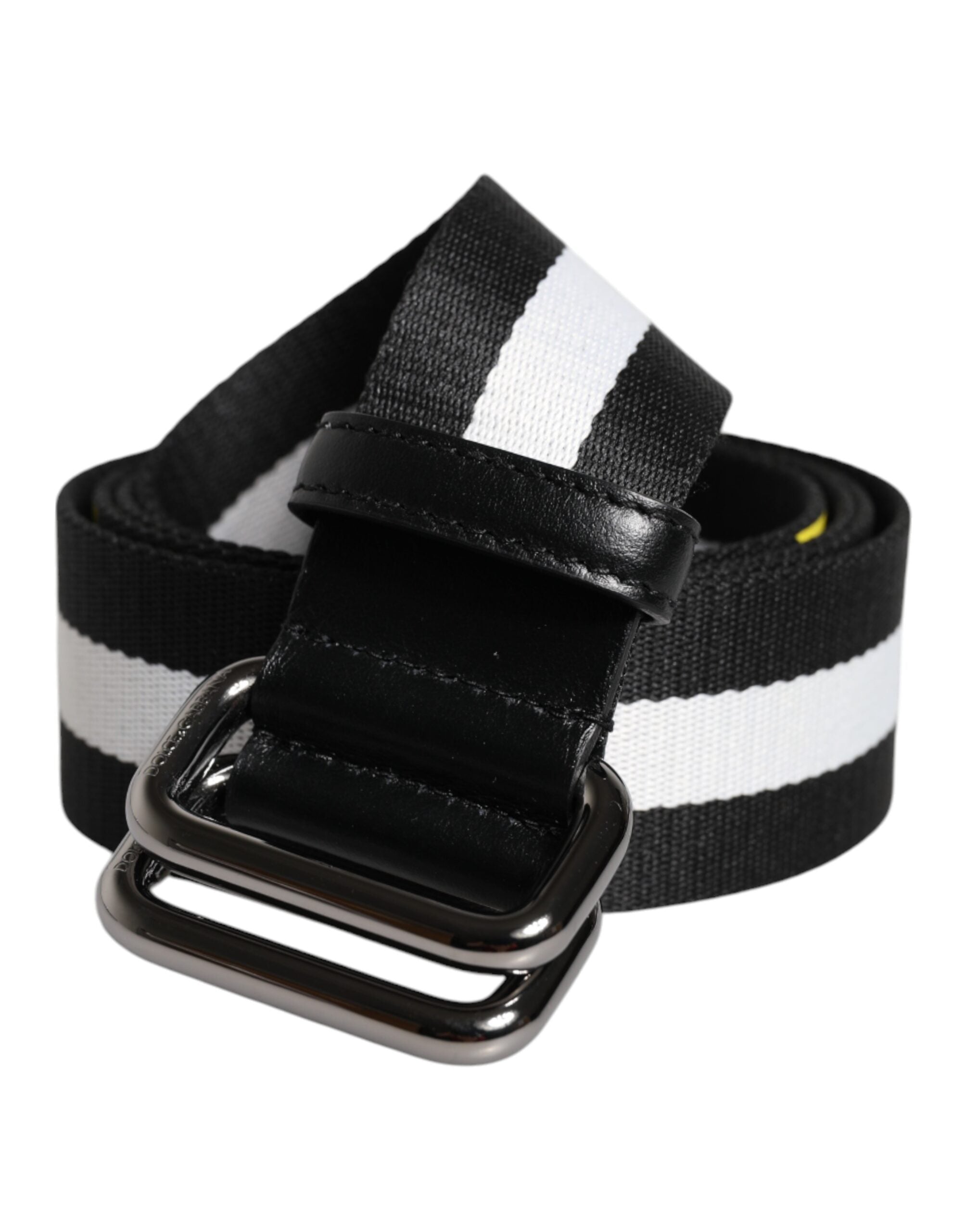 Dolce & Gabbana Belt από 100% νάιλον σε Μαύρο και Κίτρινο