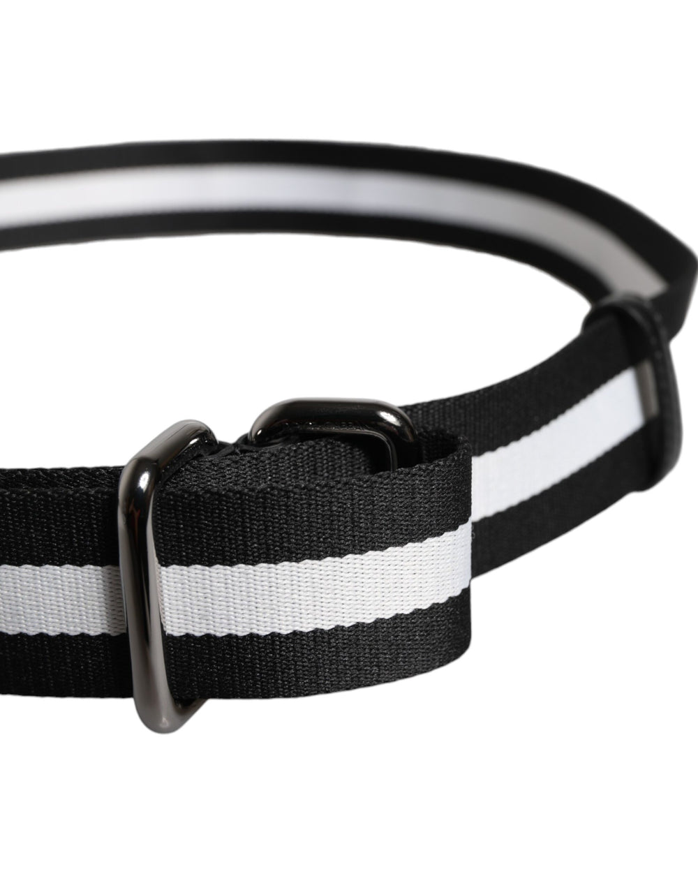 Dolce & Gabbana Nylon Belt in Black and Yellow